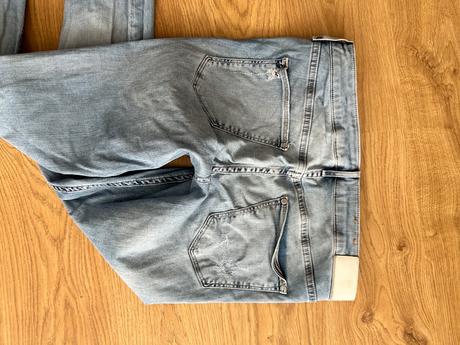 Modre skinny, h&m,30