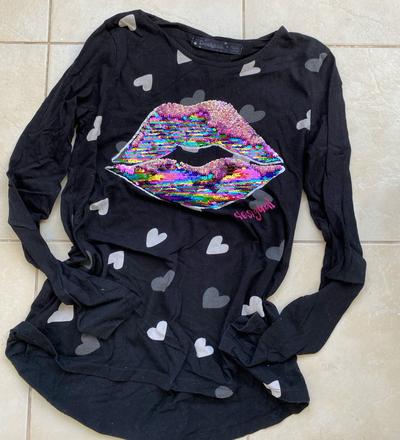 Krásne tričko s premienacími flitrami, desigual,164