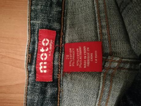 Dámske rifľové šortky, s