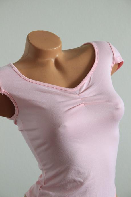 Ružový body top, xs, xs