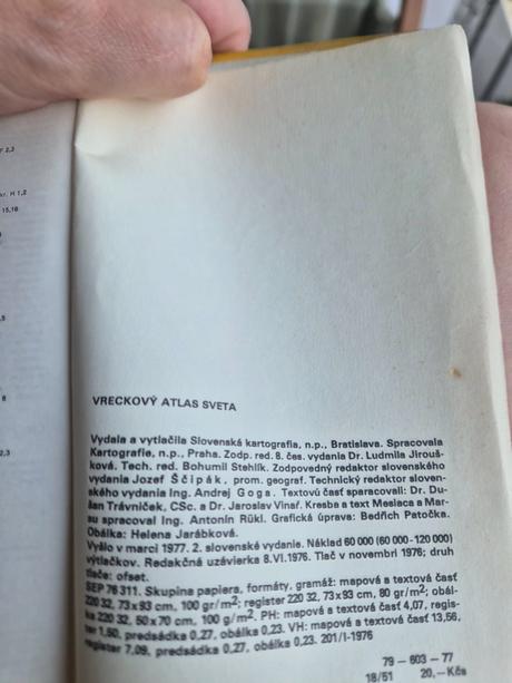 Vreckovy atlas sveta retro, 