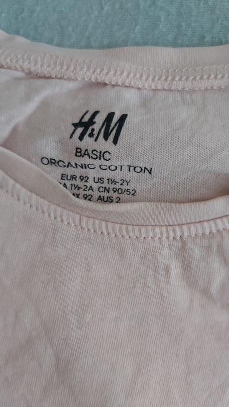 Tričko basic ružové h&m 92, h&m,92
