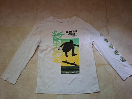 Tricko s dlhym rukavom, h&m,146