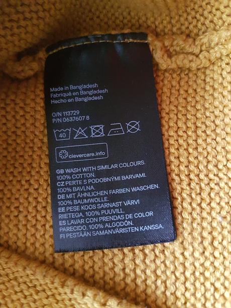 H&m pletený sveter - horčicový, h&m,92