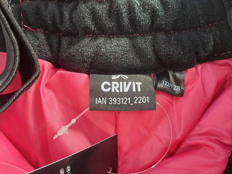 Nové, lyžiarske nohavice, crivit,128
