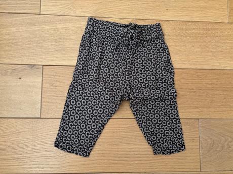 Viskózové letné nohavice h&m s kvetinkami, h&m,68