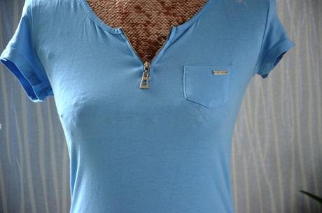 Tričko so zipsom-m, m