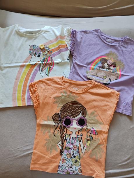 Tričká 3x, c&a,110