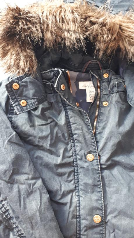 Bunda s kapucou, h&m,146