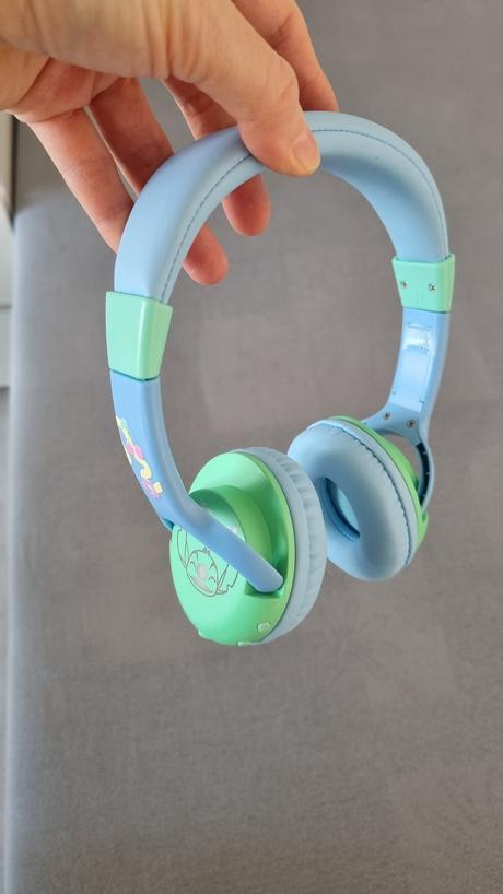 Svietiace bezdrôtové slúchadlá disney stitch,