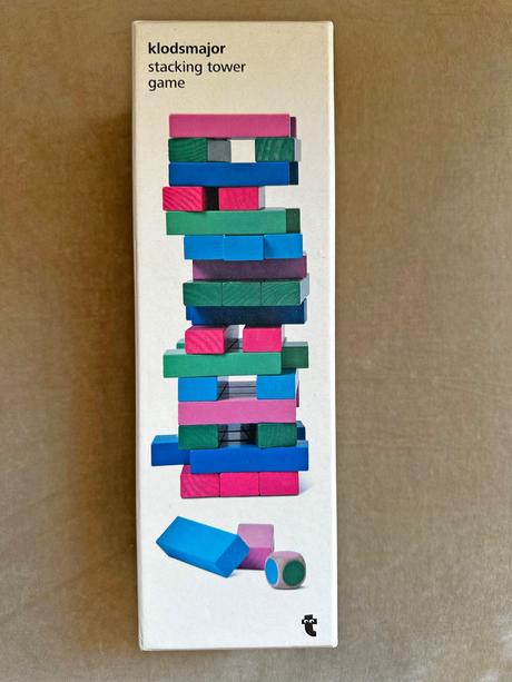 Spoločenská hra - veža z kociek, 