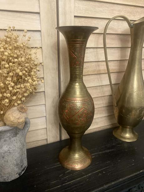 Mosadzná váza 30 cm, 