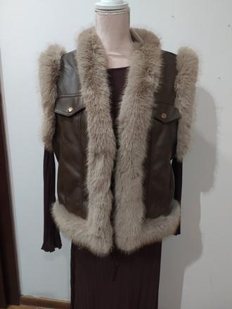 Koženková vesta, l / m