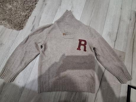 Teplý pulovrík, h&m,128