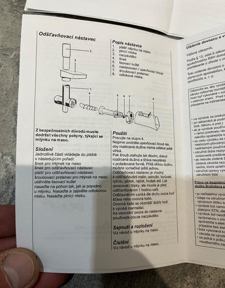 Lis na ovocie bosch muz45fv2, bosch