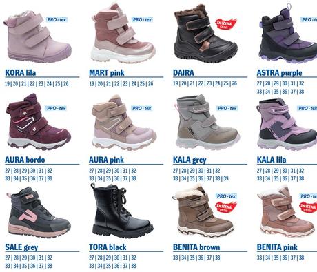 Protetika topánky katalóg zima 2025, protetika,27 - 39