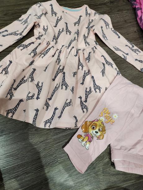 Teplákové šaty a legíny 5-6r, f&f,116