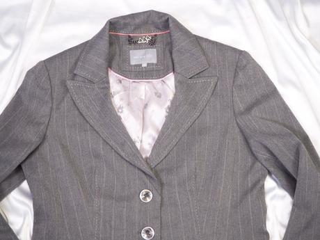 Kvalitné sivé sako per una, 40