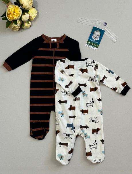 Gerber chlapčenské dupačky 2ks súprava, gerber,56