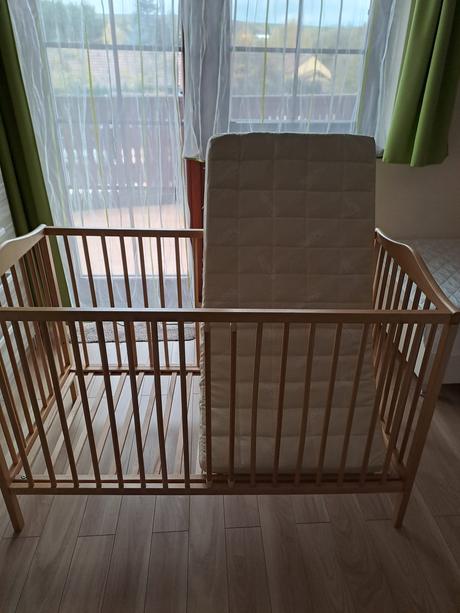 Detská postieľka s matracom, šírka (cm): 60,dĺžka (cm): 120