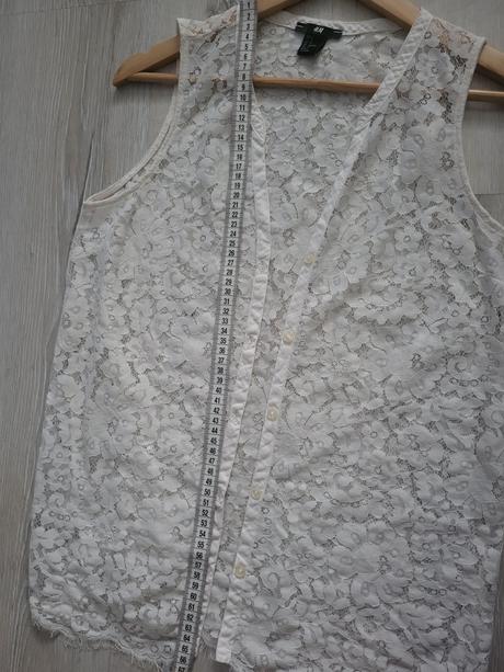 Vzorovaná blúzka bez rukávov, h&m,s