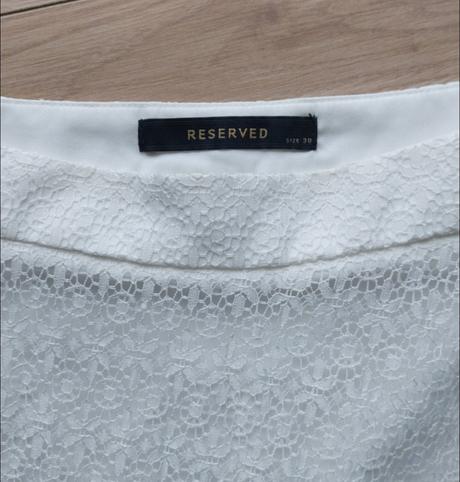 Sukňa skladaná biela reserved, reserved,38
