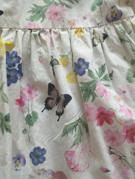 Kvetinové šaty, h&m,122