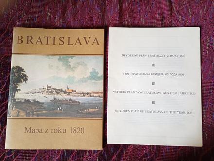 Mapa bratislavy z roku 1820,