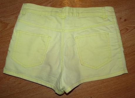 Žlté kraťasy, h&m,34