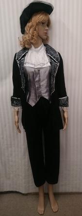 4-dielny kostým pirátka, xs-m, 