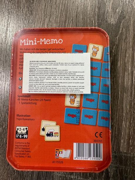 Haba - mini pexeso v plechovke,