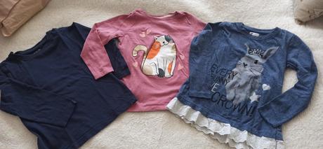 3x tričko dlhý rukáv, dopodopo,110