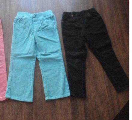 2x menčestrové nohavice/legínky, cherokee,104