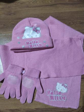 Čiapka, šál, rukavice, sanrio