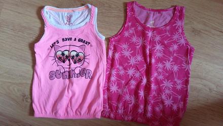 2x letné tielka nenosené, c&a,98