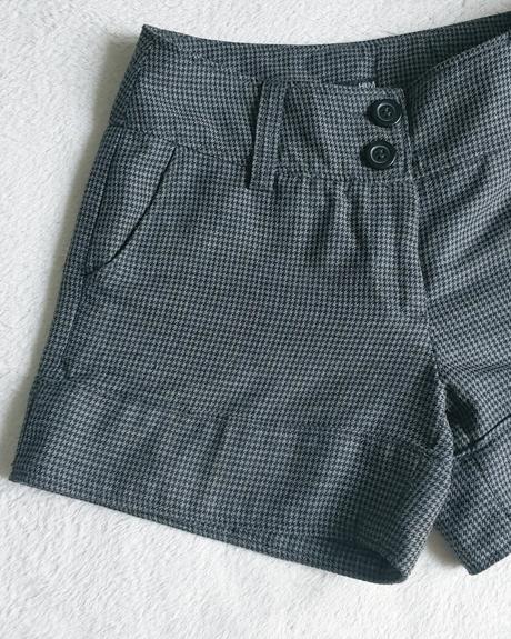 Pepitové kraťasy h&m veľ. 34, h&m,34