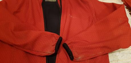 Softsell bunda červená vel.128/134, lewro,134