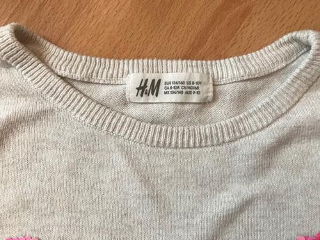 Pulóver s flitrami - veľ.134/140, h&m,134