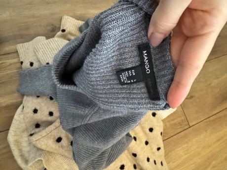 Mango sveter sivý, mango,s