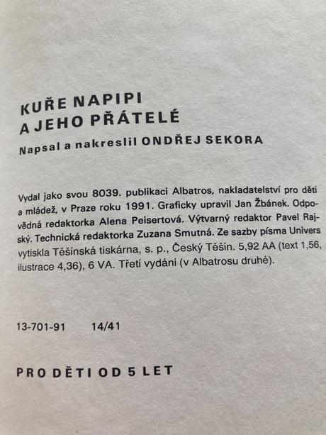 Kuře napipi a jeho přátelé ondřej sekora (1991),