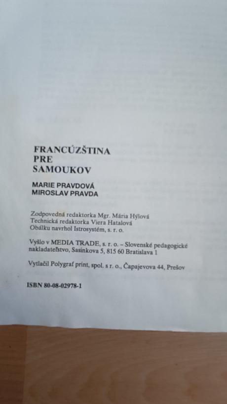 Francúzština pre samoukov, pravda,