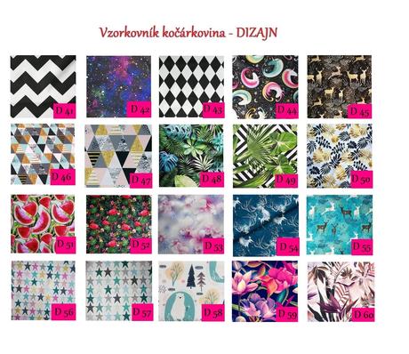 Nánožník na in. vozík/rehab.kočík-dizajnové látky,