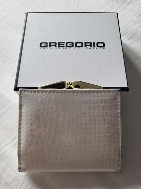Biela kožená peňaženka, gregorio
