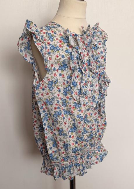 Ralph lauren dievčenská kvetovaná blúzka s volánmi, ralph lauren,152