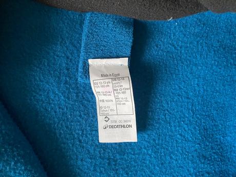 Flisova/fleece mikina top stav, decathlon,152