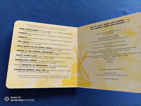 A picnic with monet. board book, 