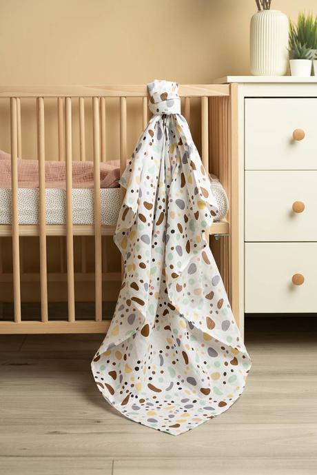 Sensillo mušelínová plienka kamienky 120x120cm, 