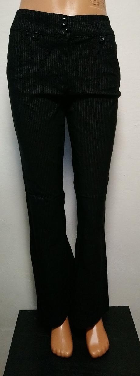 Dámske čierne elastické nohavice, yessica, yessica,s