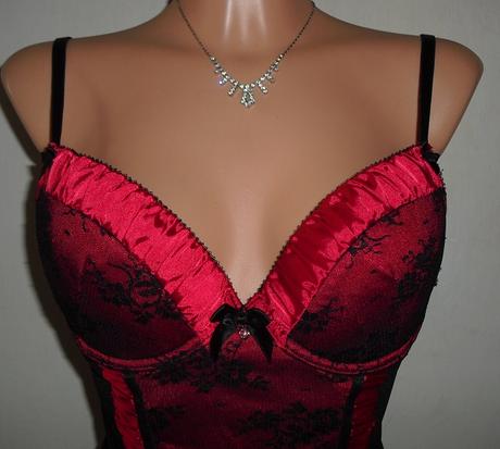 Sexy kosielka korzetova so satenom, s