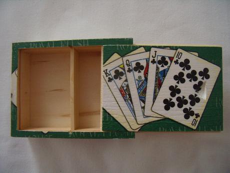 Drevené krabičky na karty, 